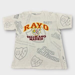 Vintage 90s Rayo Vallecano Madrid Aop Soccer Shirt